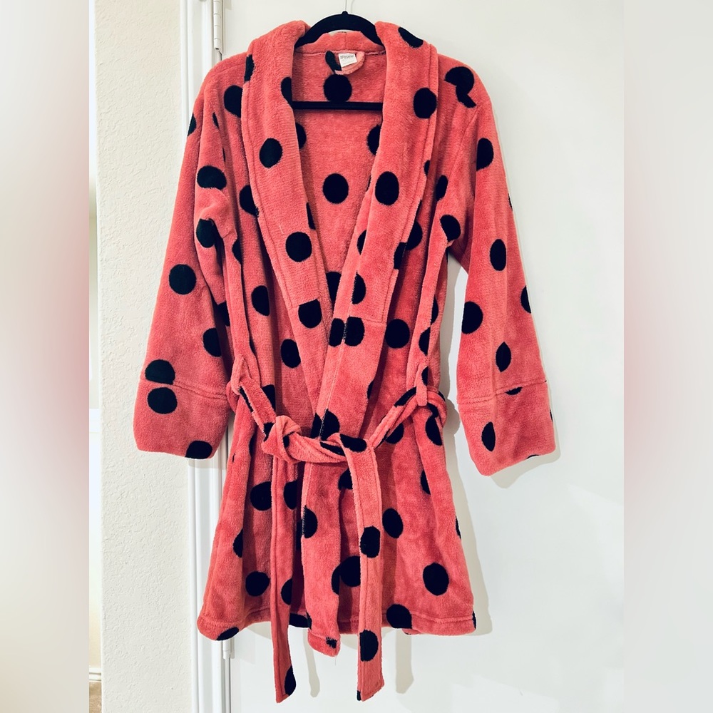 PINK Polkadot Robe - Deep Pink/Blush - (M/L)